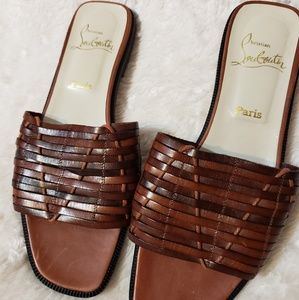 Christian Louboutin Paris Leather Sandals